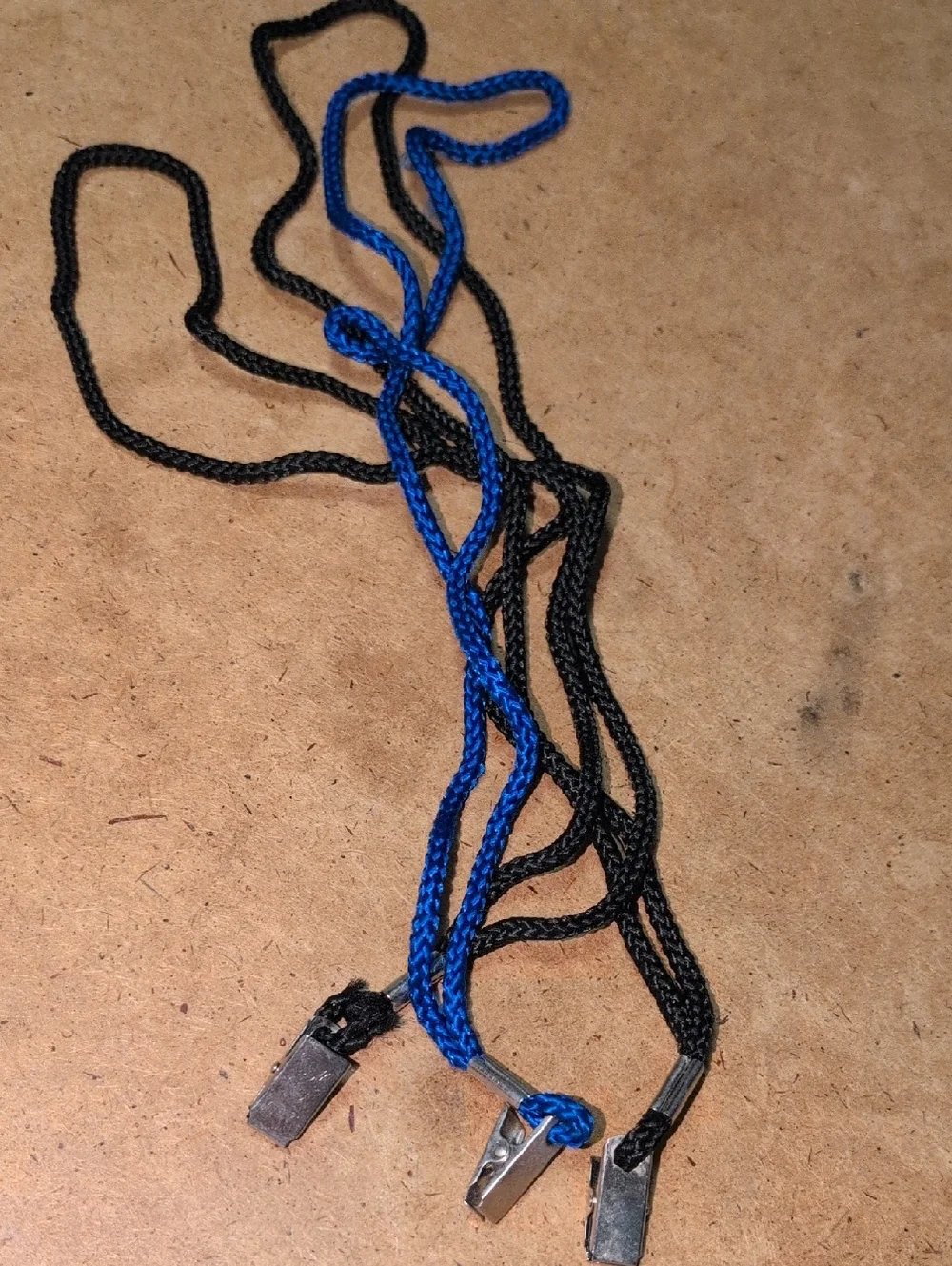 ❤️‍🔥10/$10❤️‍🔥 Set Of 3 Blue & Black Lanyard Name Tag Holders
